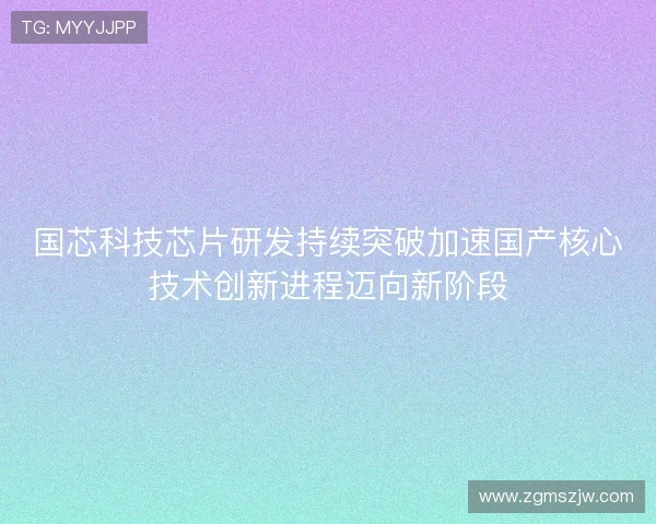 国芯科技芯片研发持续突破加速国产核心技术创新进程迈向新阶段 国芯科技芯片研发持续突破加速国产核心技术创新进程迈向新阶段